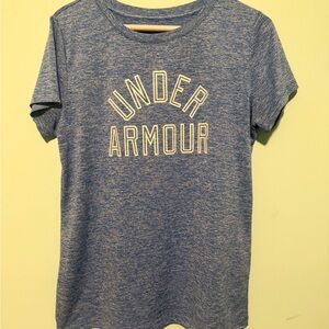 Under Armour Heathered Blue DriFit Tee